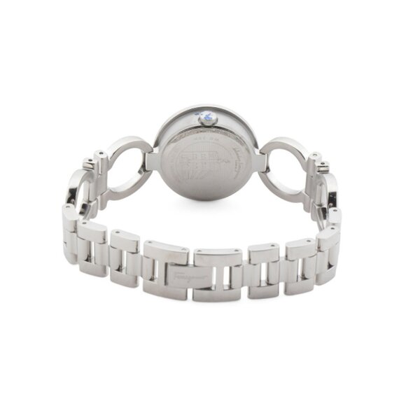 FERRAGAMO Silver Women's Swiss Made 28mm Bracelet Watch - Picture 2 of 2